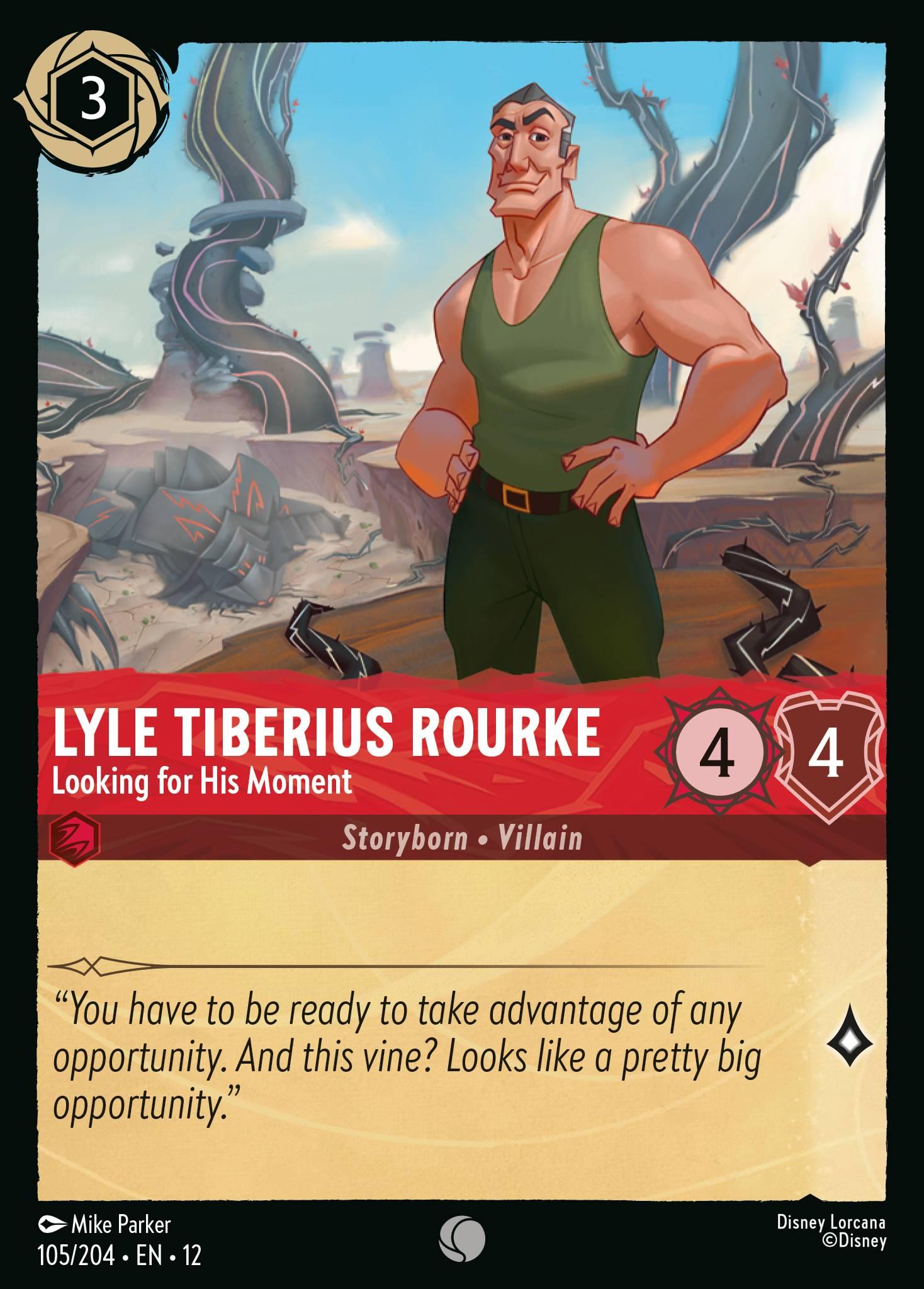 Lyle Tiberius Rourke, Looking for His Moment — image 1