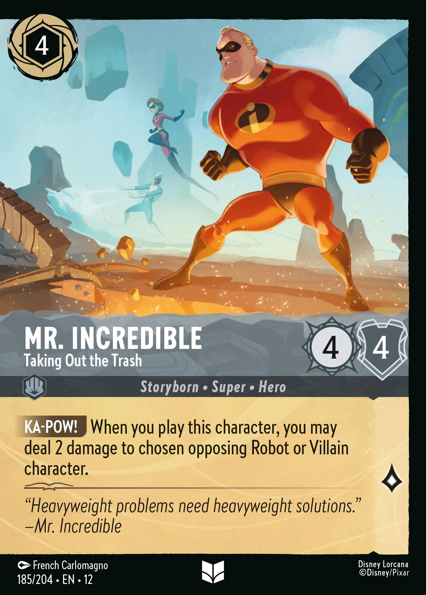 Mr. Incredible, Taking Out the Trash - FOIL — image 1