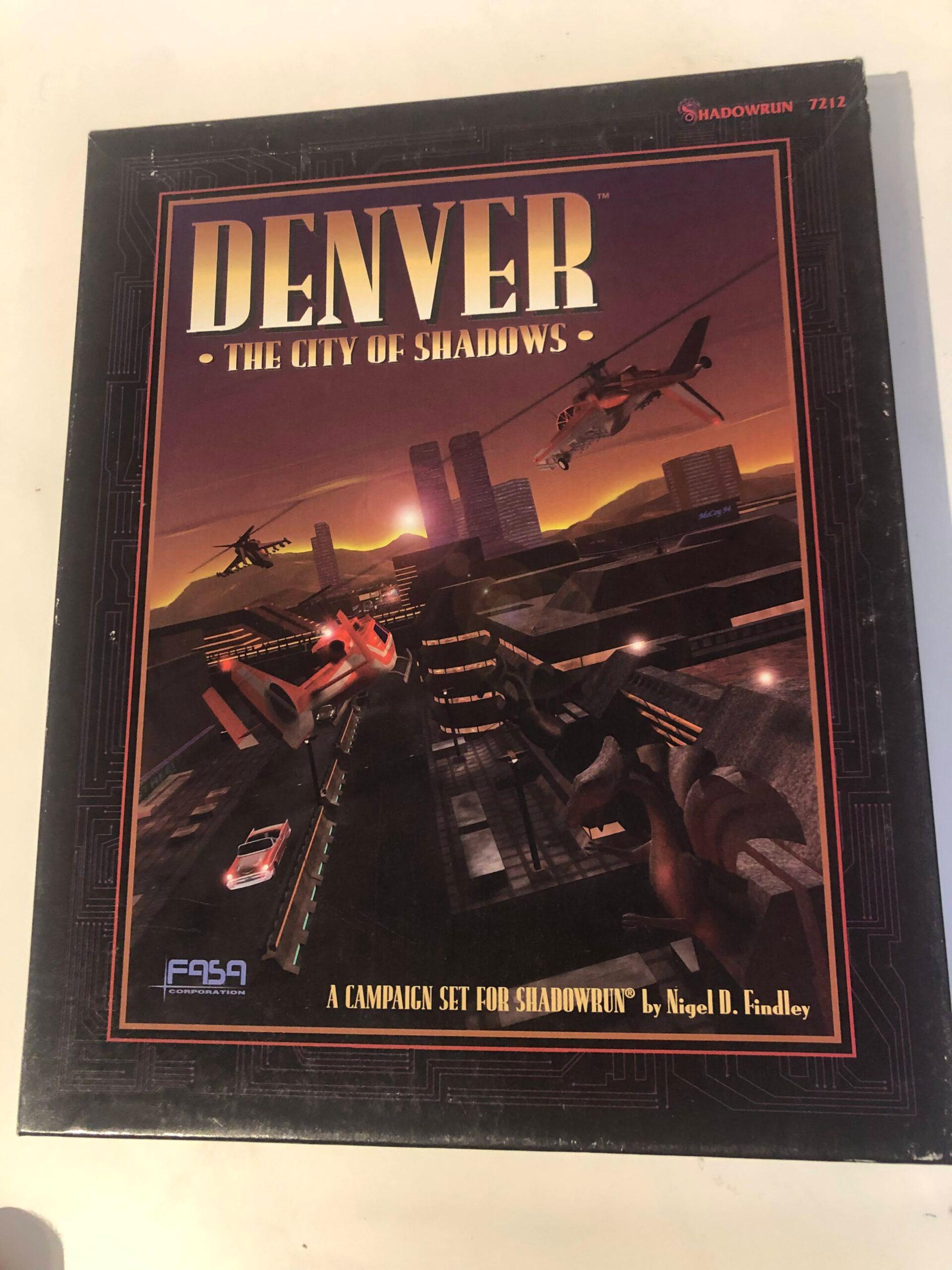 Shadowrun RPG - Second Edition - Denver City of Shadows - F Box - VG Books — image 1