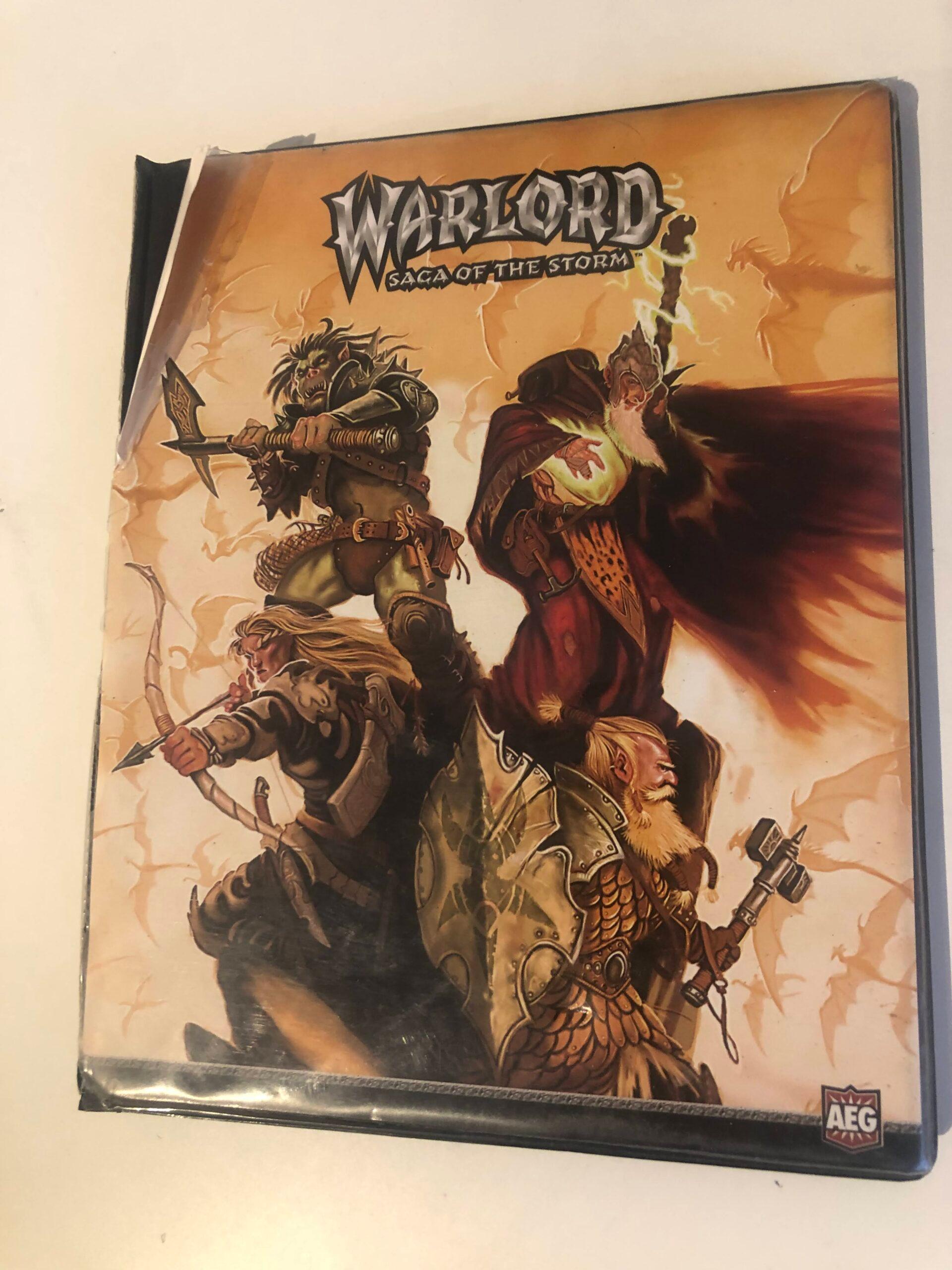 Warlord Saga of the Storm - 4 Pocket Binder - Damaged — image 1