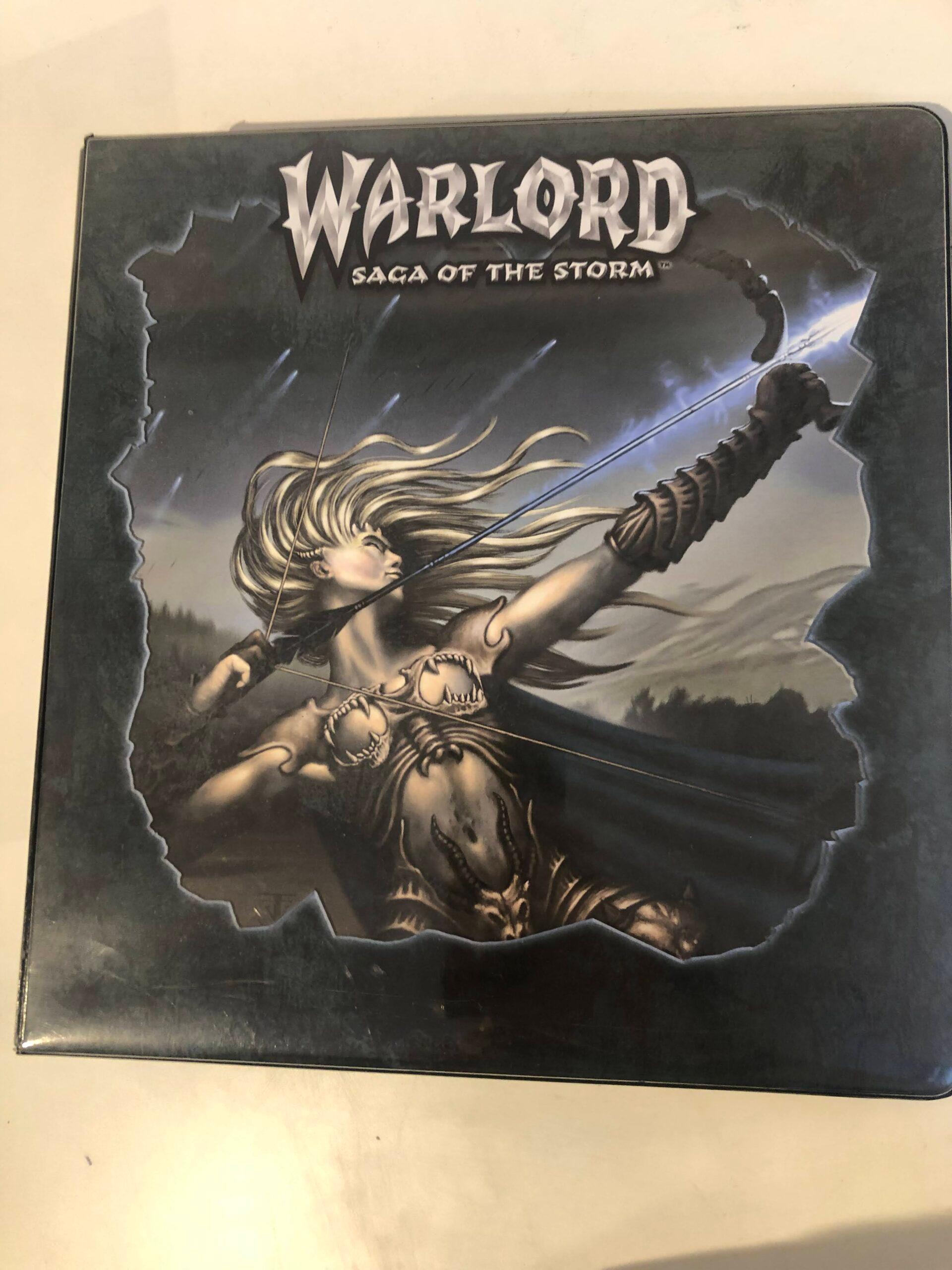 Warlord Saga of the Storm - 9 Pocket Binder 3 Rings - Small Cover Damage — image 1